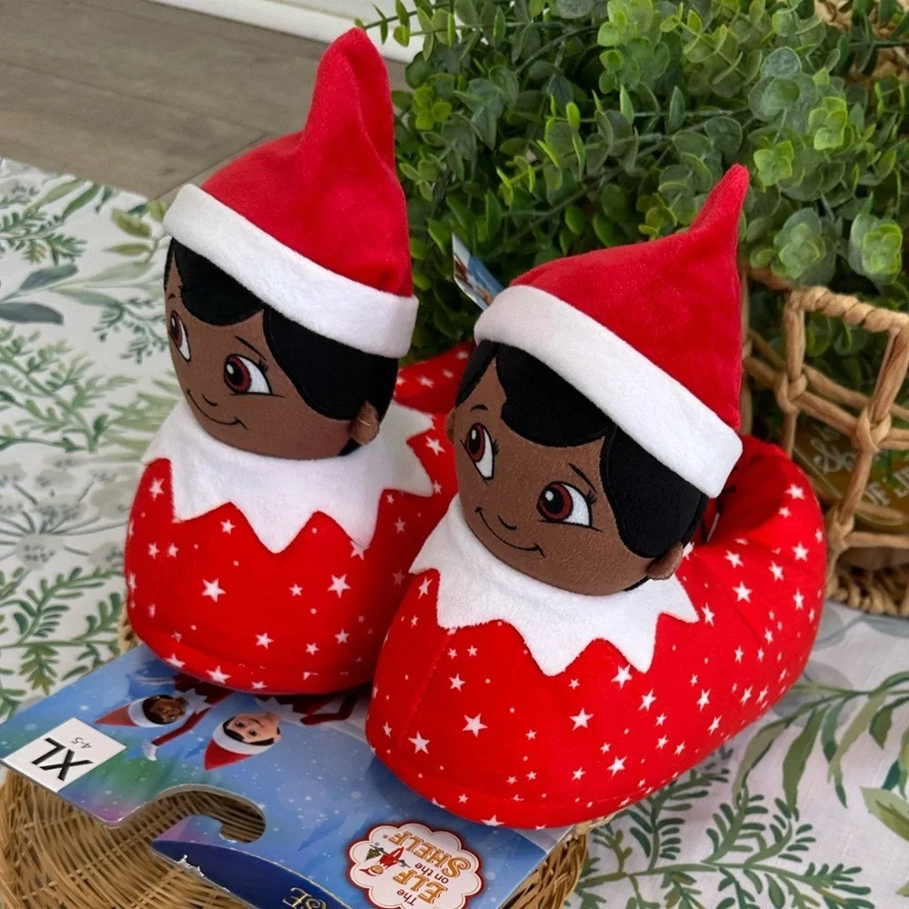 New Elf on the Shelf Holiday Christmas Character Slippers Girls size XL (4-5)